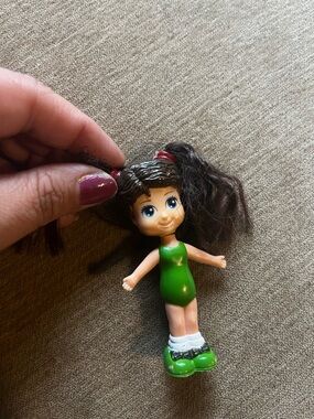 Vintage Snap doll brunette girl doll